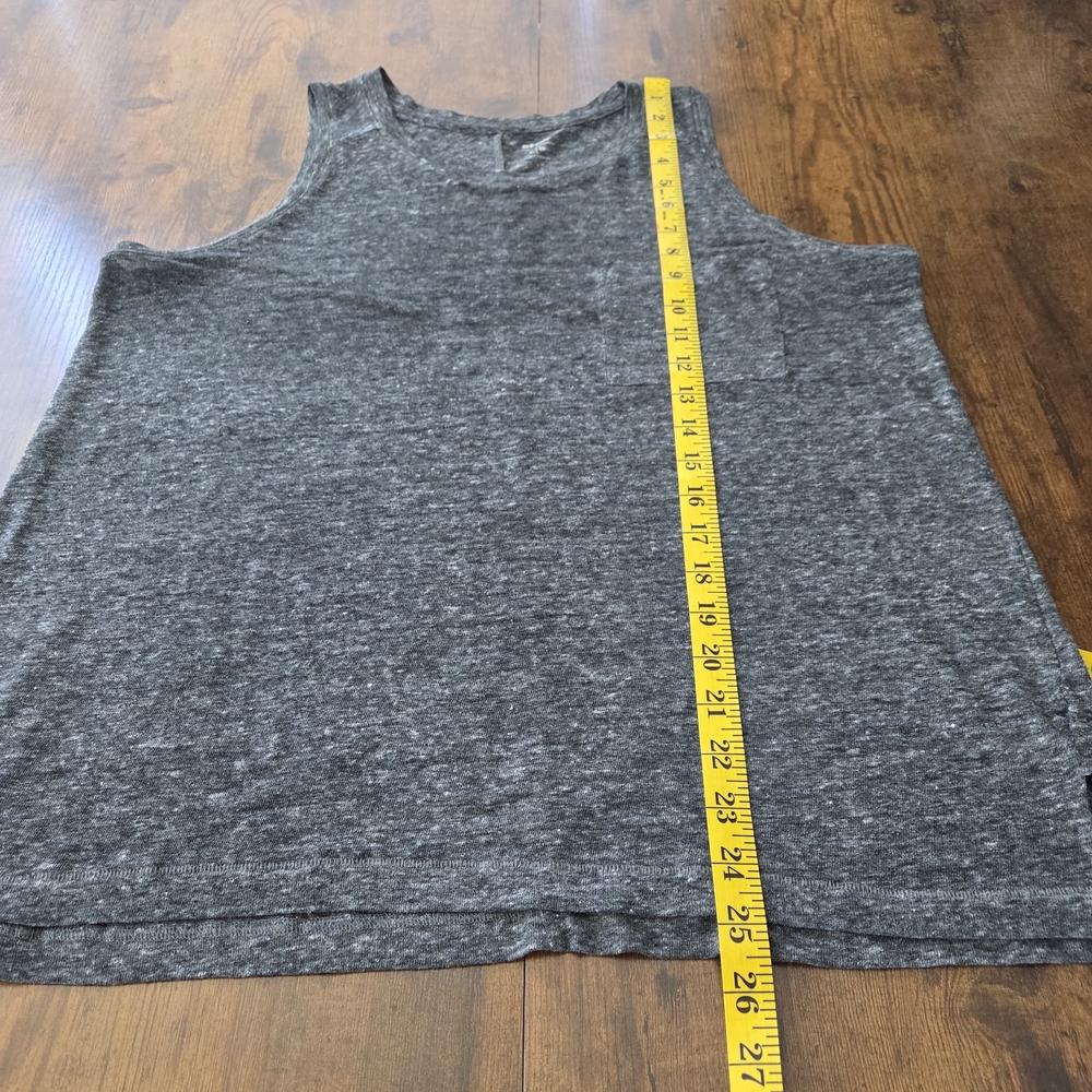 Old Navy Womens Pocket Tank Top Heathered Grey Size Medium - Picture 6 of 6